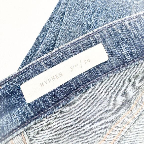 Pilcro and The Letterpress Hyphen Flower Embroidered Dark Wash Jeans Size 26 - Picture 6 of 8